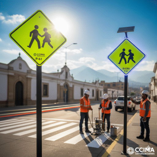 senal de advertencia zona escolar ccimasenalizaciones peru 1
