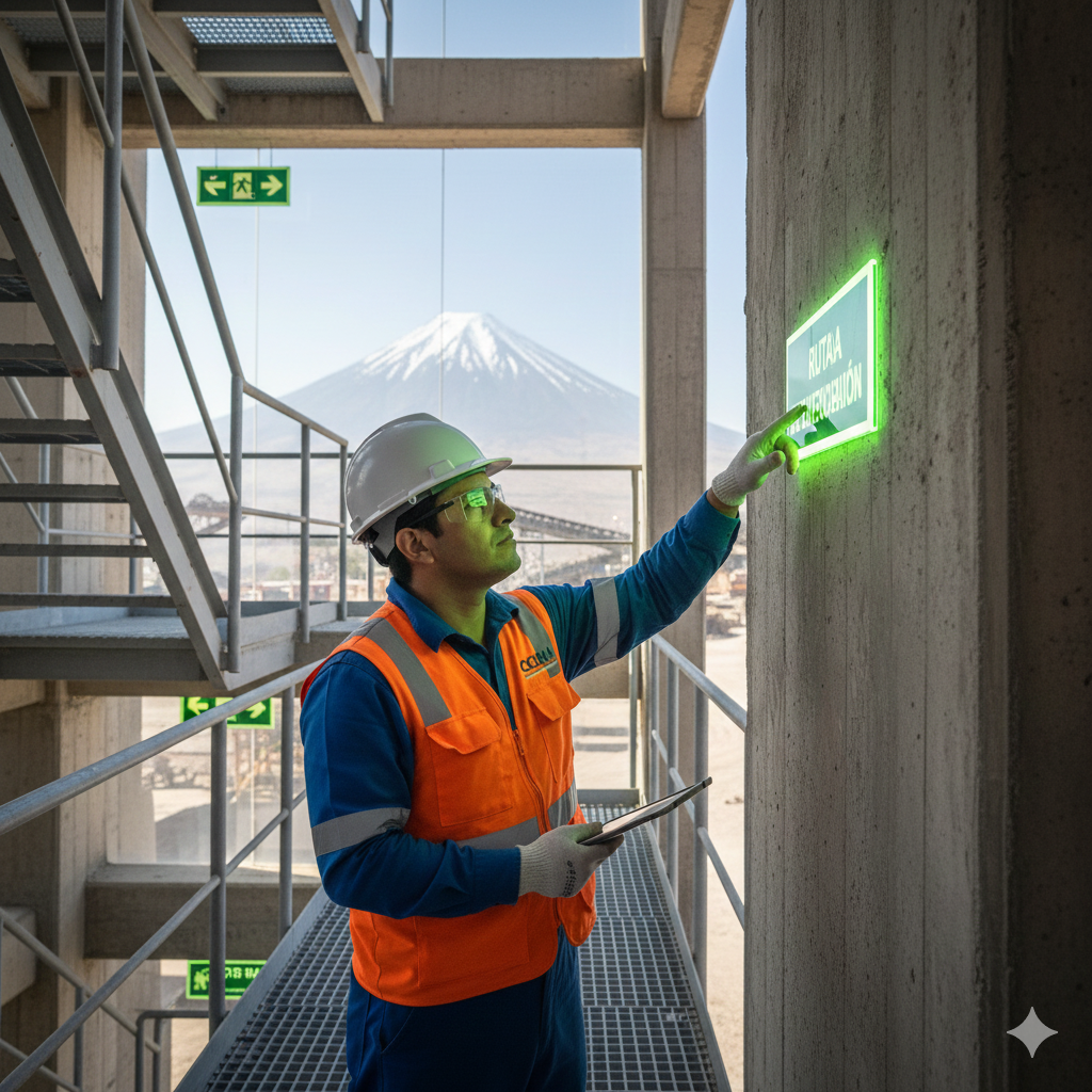 senal evacuacion escaleras ccimasenalizaciones peru