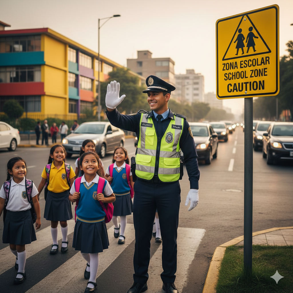 ¿Vidas en Juego? Descubre cómo las Señales en Zonas Escolares están Salvando a los Niños en Lima y Arequipa. 1 senales de advertencia en zonas ccimasenalizaciones peru