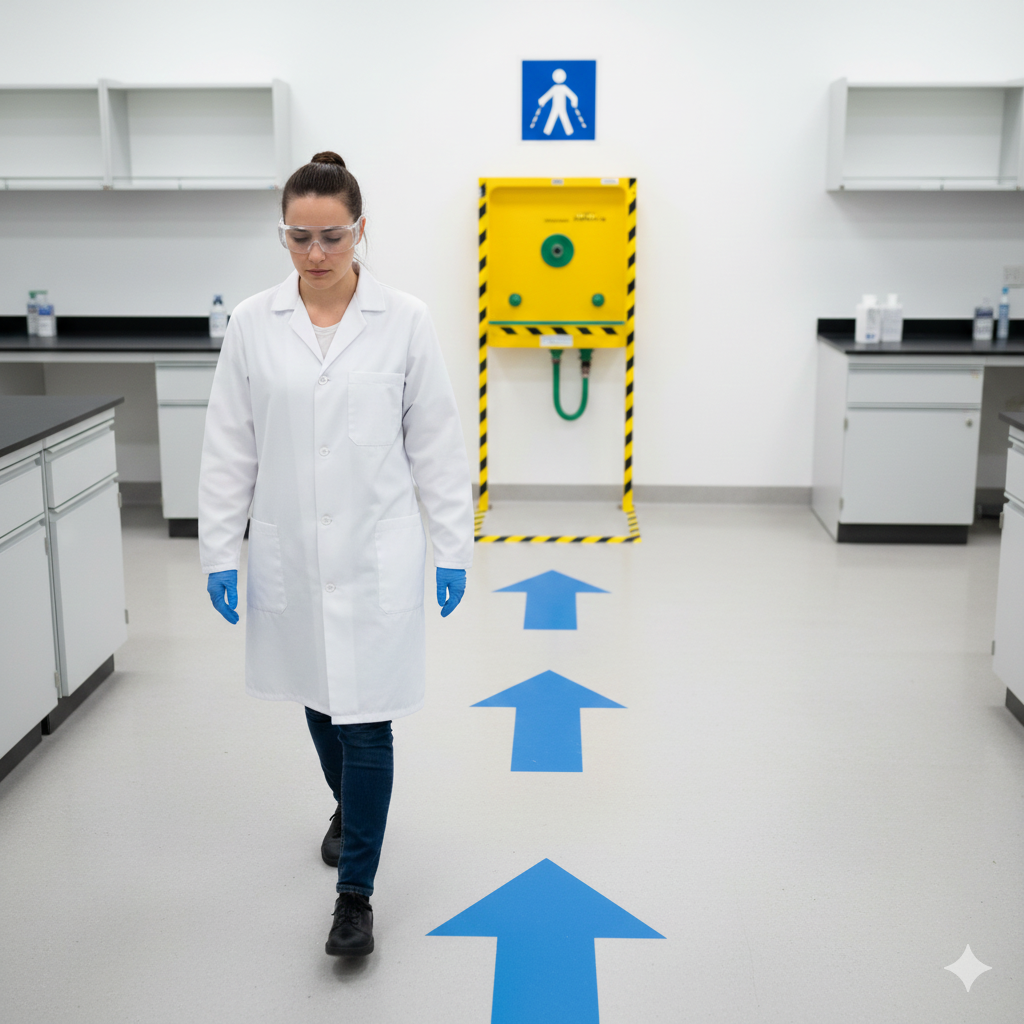 inspección técnica de señales de prevención de riesgos y accidentes en el laboratorio de química en sede Arequipa