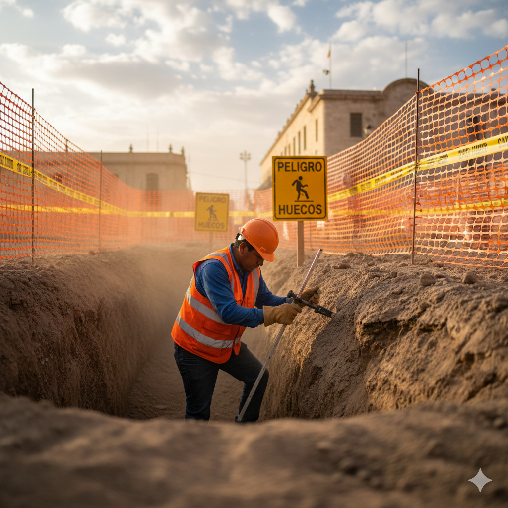 senales de advertencia por excavaciones ccimasenalizaciones peru