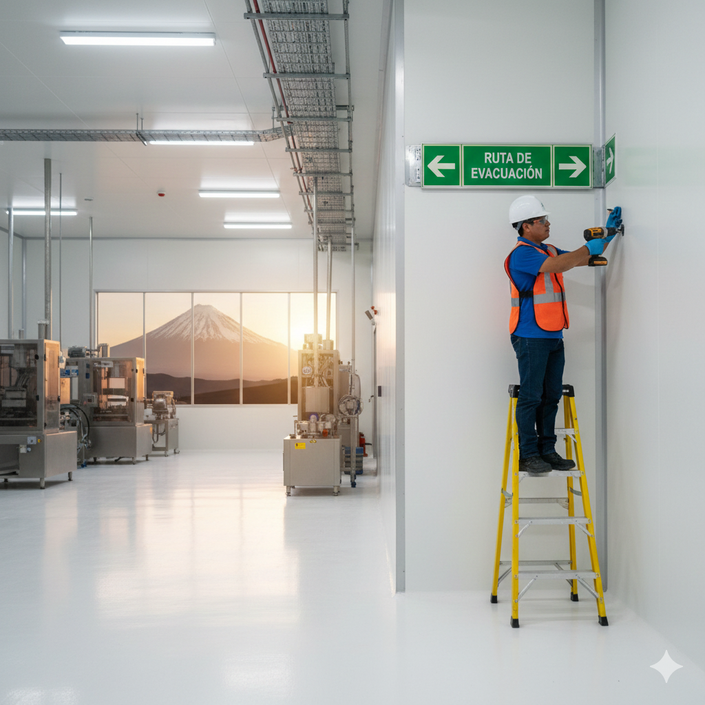 senales de evacuacion en plantas ccimasenalizaciones peru