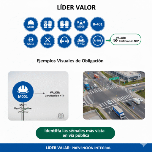 senales de obligacion ejemplos visuales ccimasenalizaciones peru