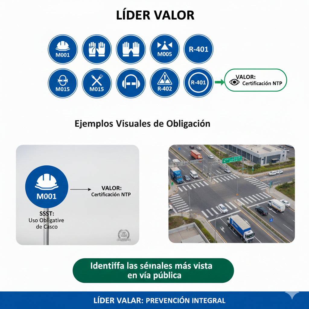 ¡Aprenda el Código Azul al Instante! Señales de Obligación Ejemplos Visuales Esenciales para Todo LÍDER en Perú. 1 senales de obligacion ejemplos visuales ccimasenalizaciones peru