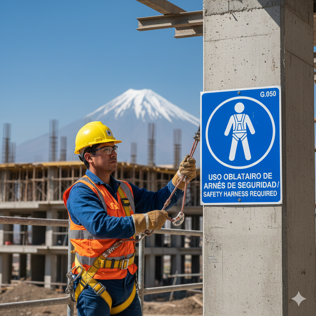 ¡VICTORIA Constructora! La Guía Definitiva de Señales de Obligación en Obra y Cumplimiento Legal (G.050) 16 senales de obligacion en obra ccimasenalizaciones peru 2