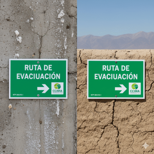 senales vias de evacuacion normativa ccimasenalizaciones peru