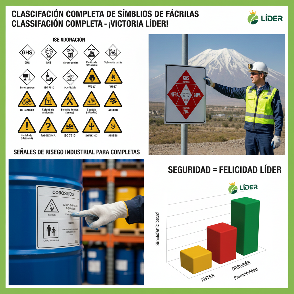 Logre la VICTORIA: Identifica Peligros en Plantas y Fábricas con la Clasificación Completa de Símbolos de Advertencia Industrial 3 simbolos de advertencia industrial ccimasenalizaciones peru