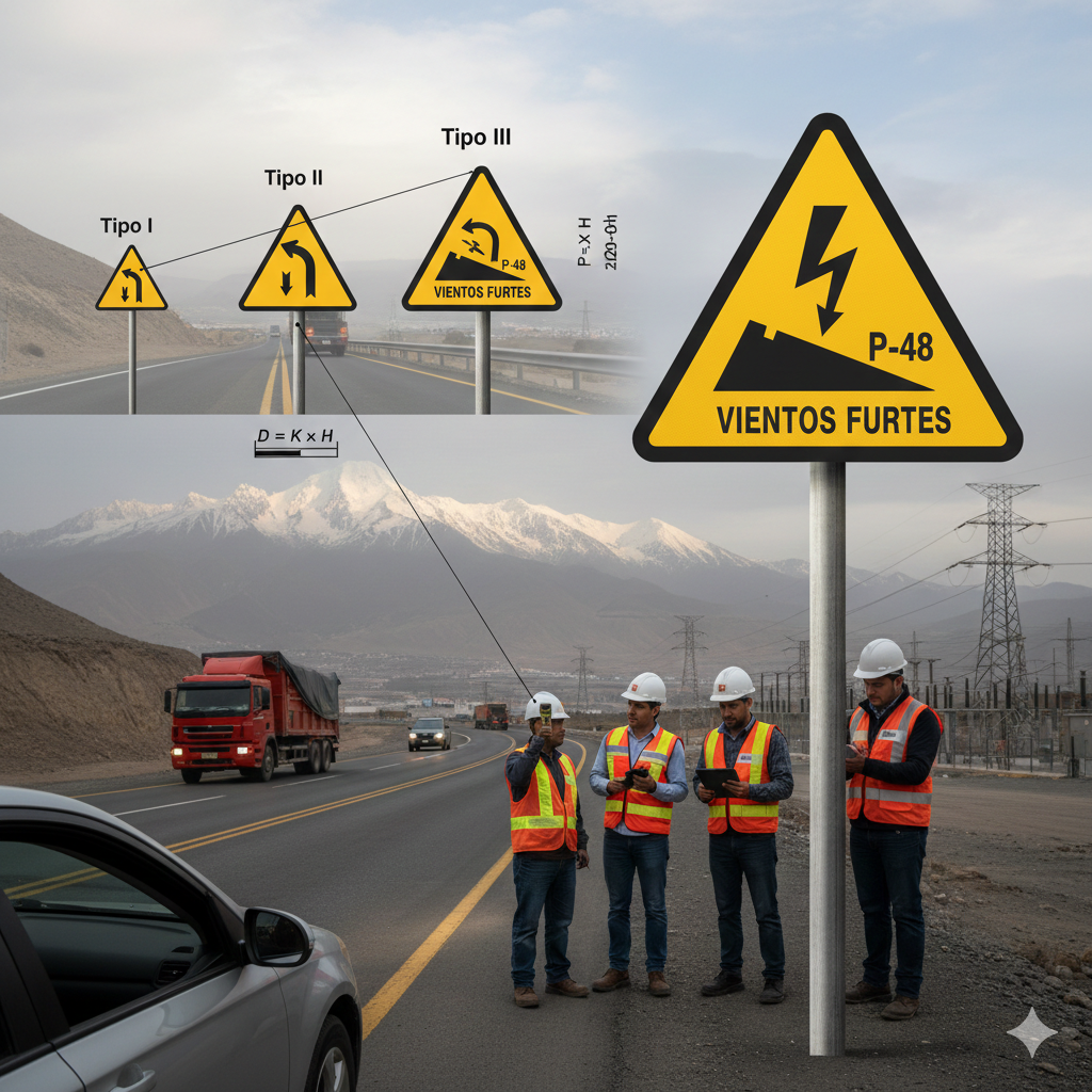 La Fórmula Maestra de la Señalización: Cómo Garantizar la Visibilidad Crítica en Lima y Arequipa 8 tamanos de senales de advertencia ccimasenalizaciones peru