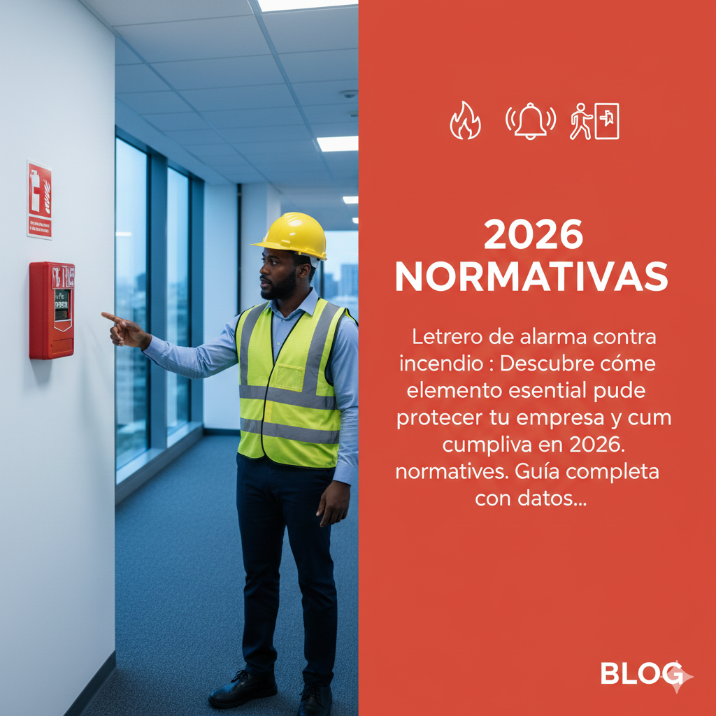 letrero de alarma contra incendio ccimasenalizaciones peru 1