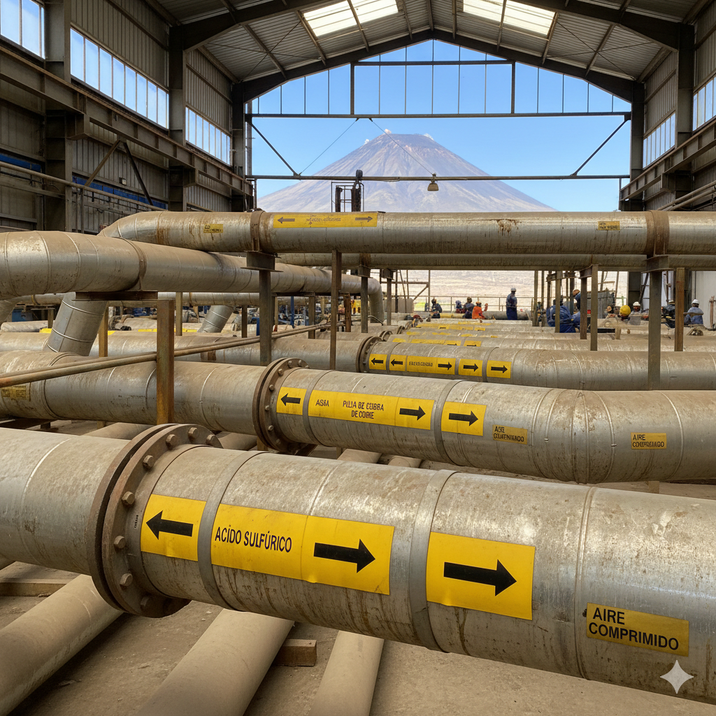 rotulado de tuberias identificacion ccimasenalizaciones peru