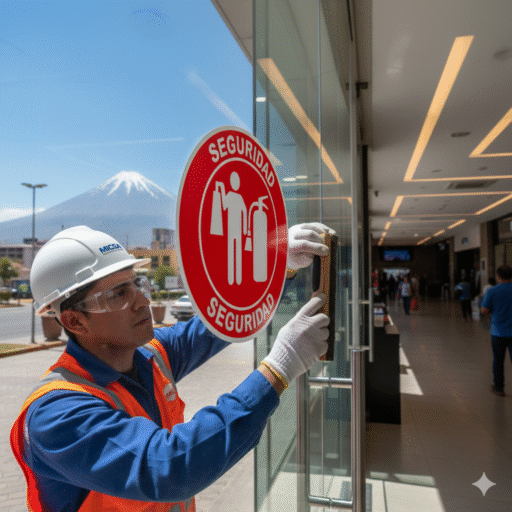 senales en vidrios para evitar accidentes ccimasenalizaciones peru