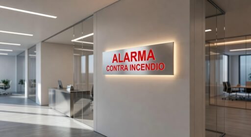 letrero alarma contra incendio - Imagen de Portada