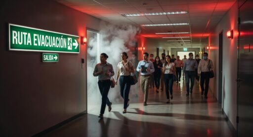 rutas de evacuación señalización