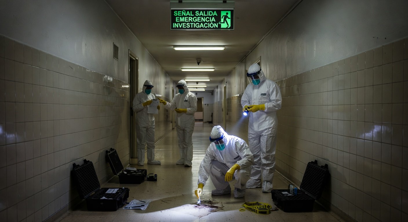 señales de emergencia en centros de investigación: Concepto visual