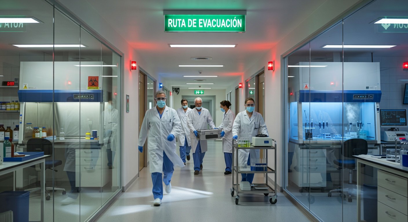 señales de emergencia en centros de investigación: Imagen principal