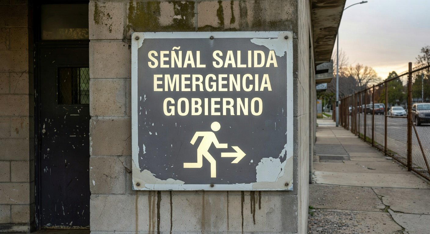 señales de emergencia en edificios públicos: Concepto visual