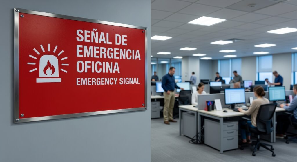 Señales de emergencia en oficinas Imprescindible 2026