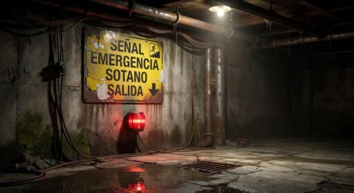 señales de emergencia en sótanos