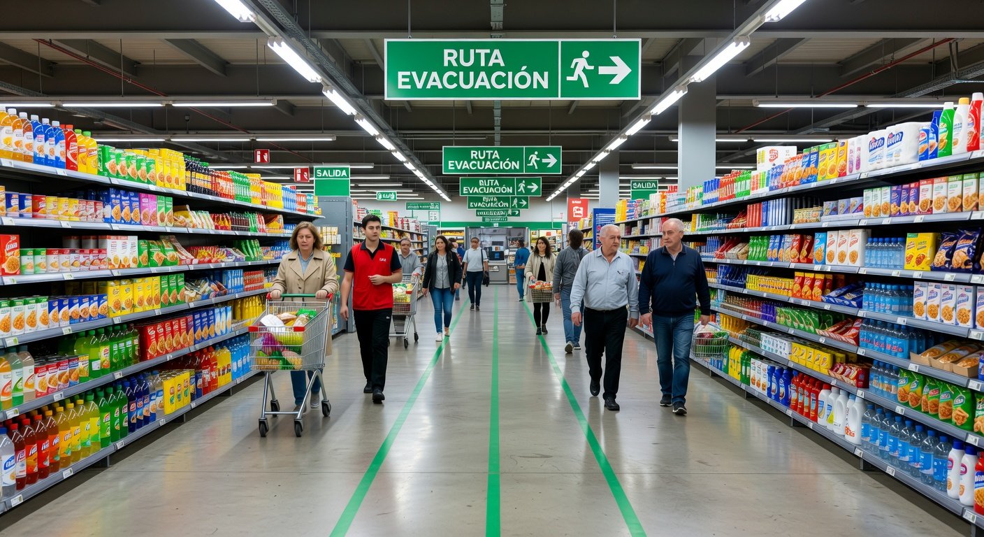 señales de emergencia en supermercados: Imagen principal