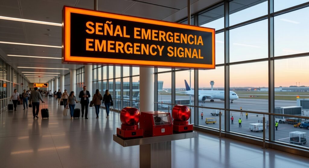 Señales emergencia aeropuertos: Imprescindible 2026
