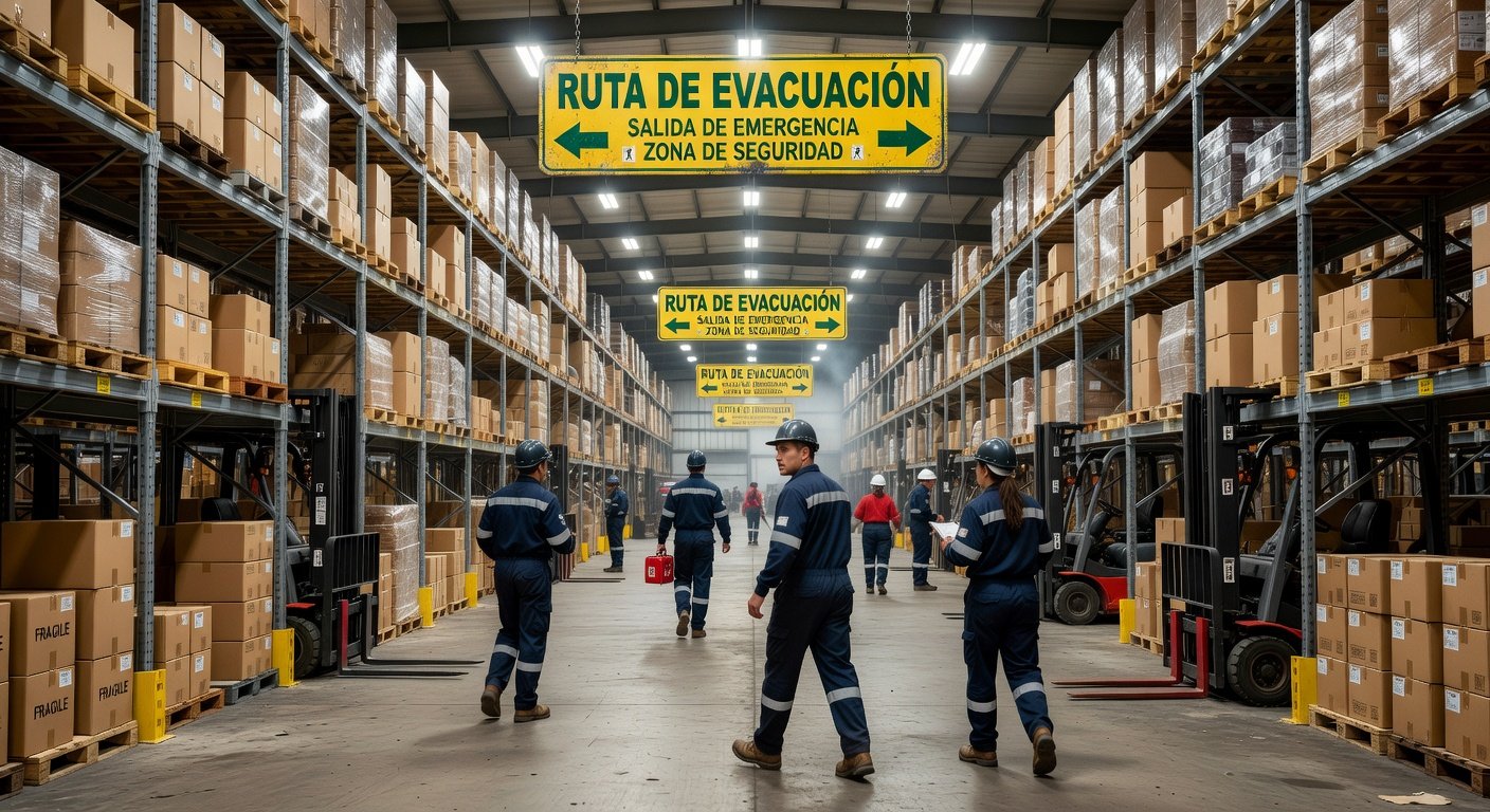 señalización de evacuación en almacenes: Imagen principal