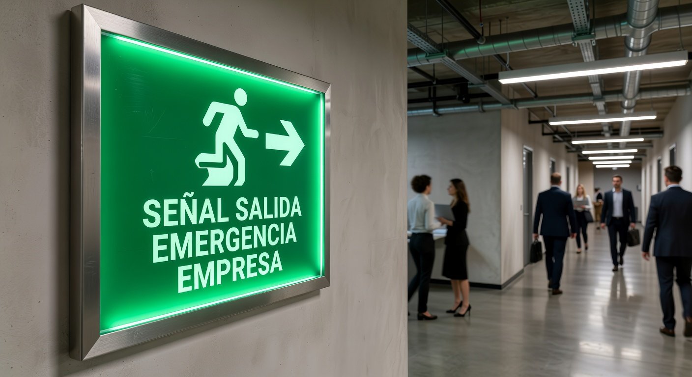 señalización de evacuación en empresas: Concepto visual
