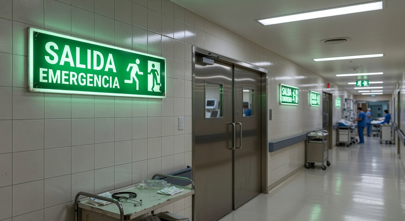 señalización de evacuación en hospitales: Concepto visual