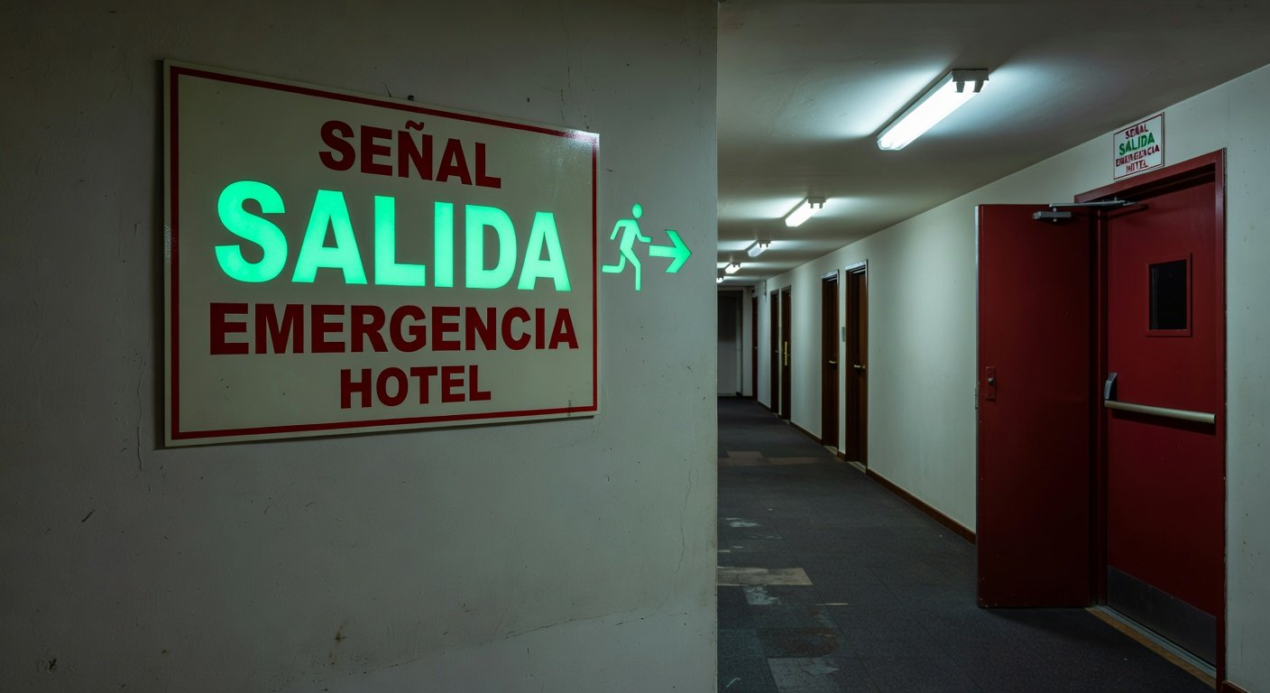 señalización de evacuación en hoteles: Concepto visual