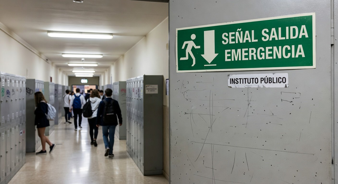 señalización de evacuación en institutos: Concepto visual