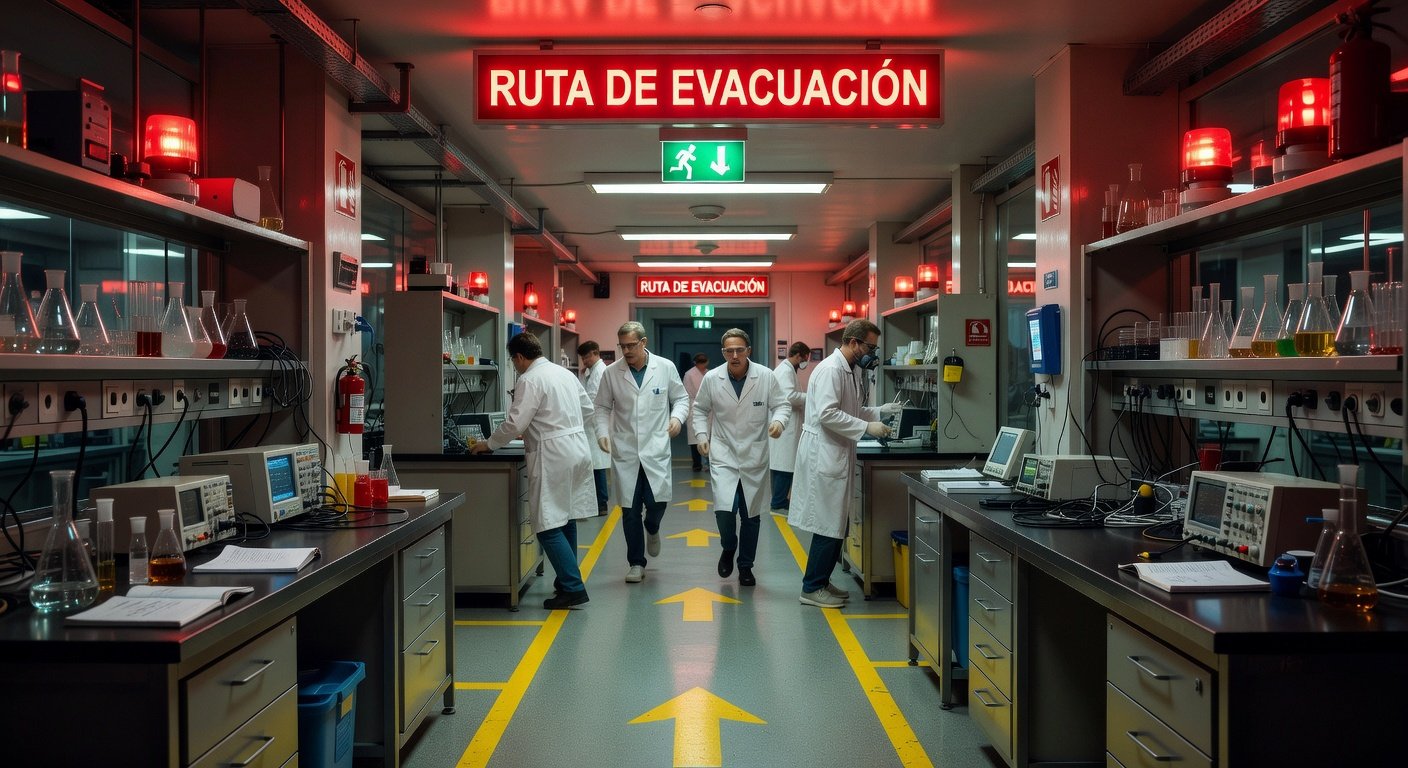 señalización de evacuación en laboratorios: Imagen principal