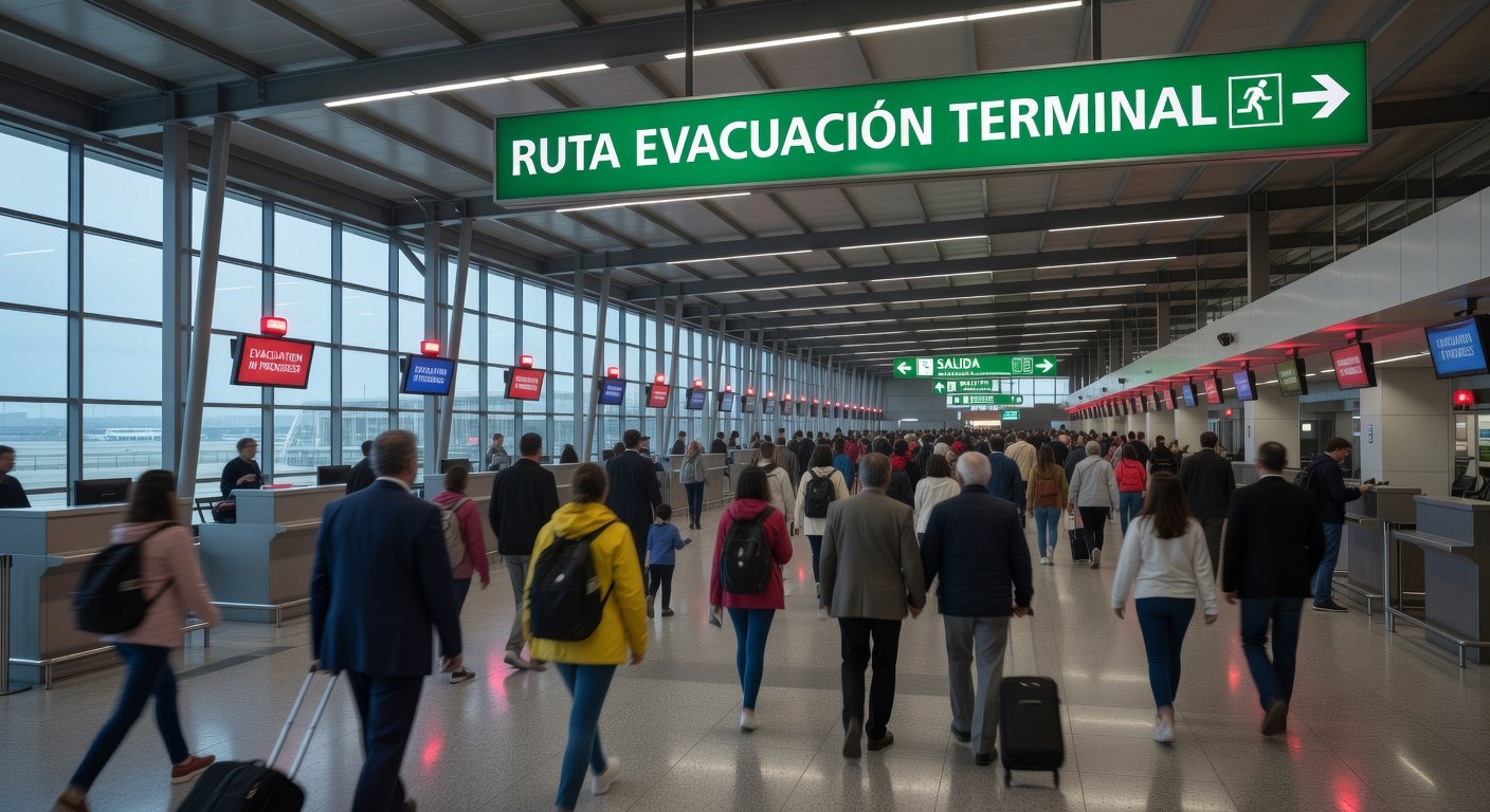 señalización de evacuación en terminales terrestres: Imagen principal