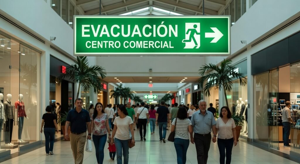 senalizacion evacuacion centros comerciales Esencial 2026