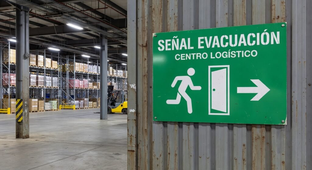 senalizacion evacuacion centros logisticos Esencial 2026