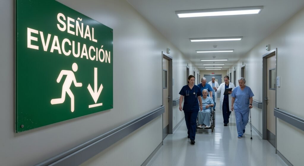 senalizacion evacuacion hospitales Imprescindible 2026