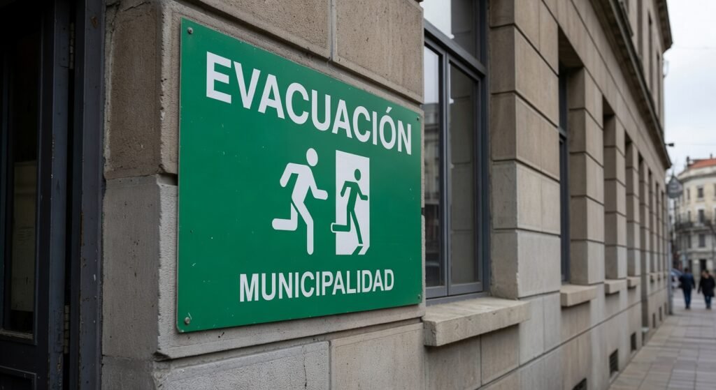 Senalizacion evacuacion municipalidades Imprescindible 2026