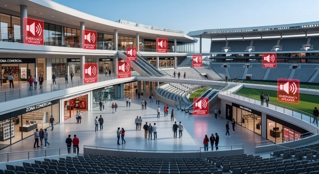 Ubicacion megafonos emergencia Imprescindible 2026 1 Ubicacion megafonos emergencia Imprescindible 2026