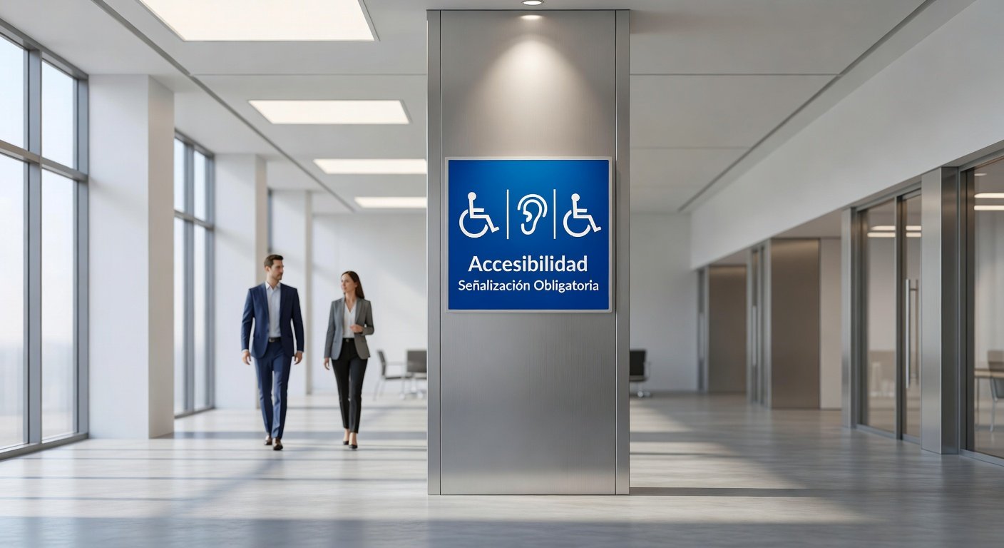 Accesibilidad en señalización obligatoria conforme Ley29973