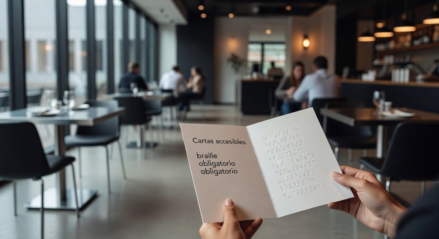 Cartas accesibles c/braille obligatorio en de restaurantes: Imagen principal