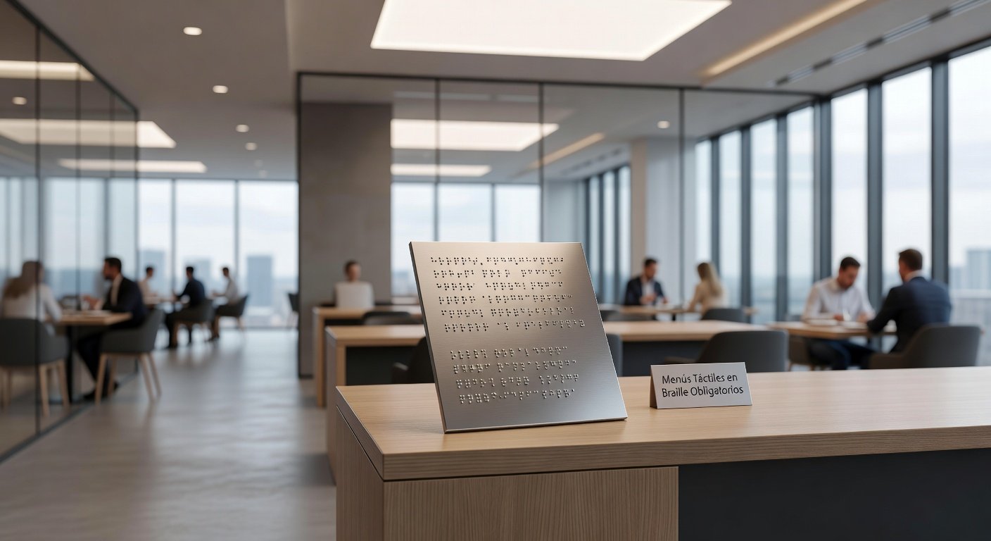 Menús táctiles en braille obligatorios para restaurantes: Imagen principal