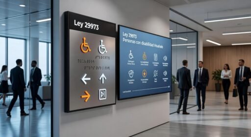 Señalización accesible para personas c/discapacidad Ley29973