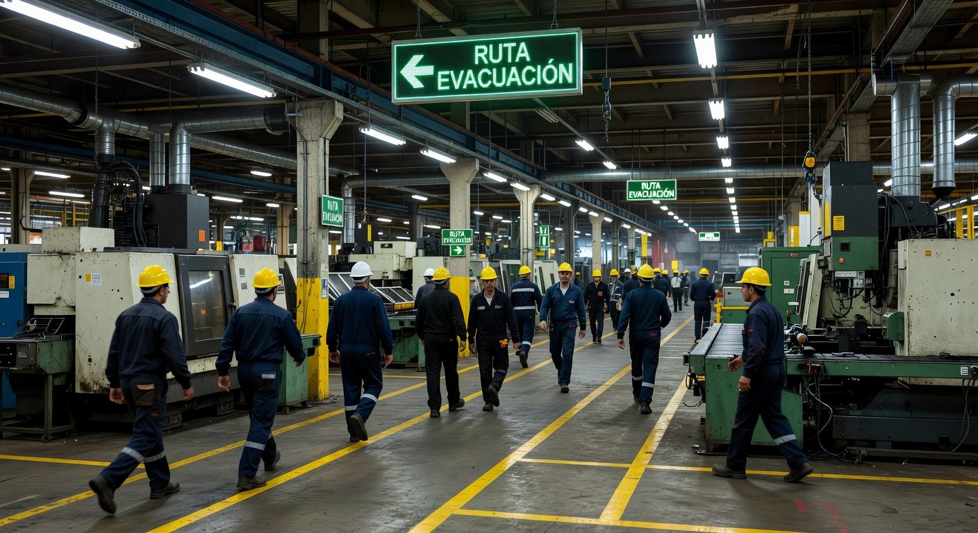 señalización evacuación seguridad industrial: Imagen principal