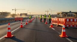 IMAGEN: Como implementar conos barreras viales 2026 en proyectos: conos y barreras para seguridad total en obras viales peruanas según normativas 2026