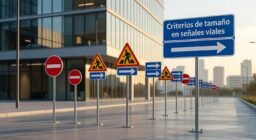 Criterios de tamaño en señales viales