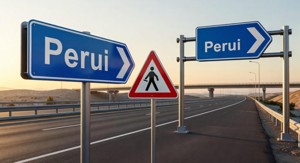Diseño de señales viales en Perú