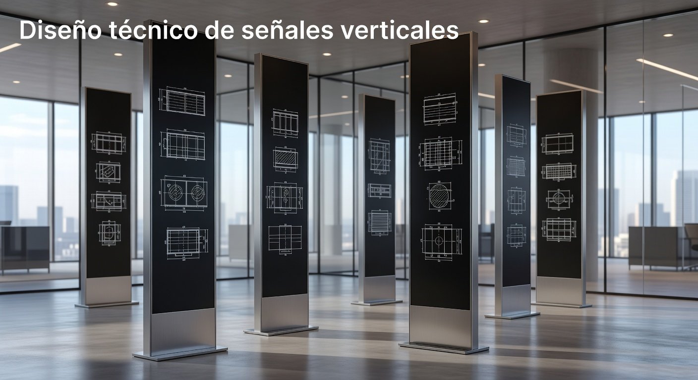 Diseño técnico de señales verticales: Imagen principal