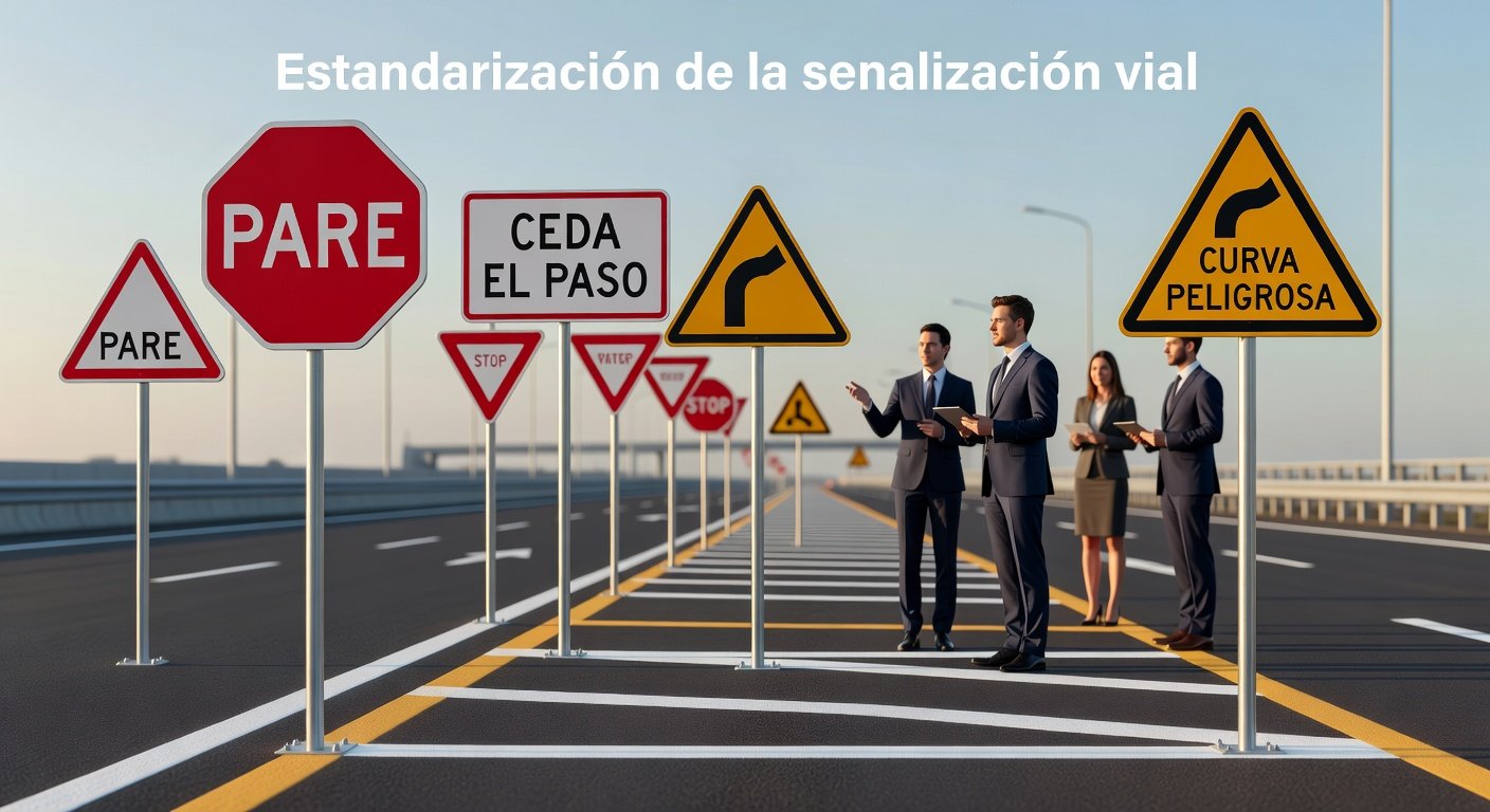 Estandarización de la señalización vial