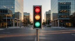 Funcionamiento del semáforo vehicular