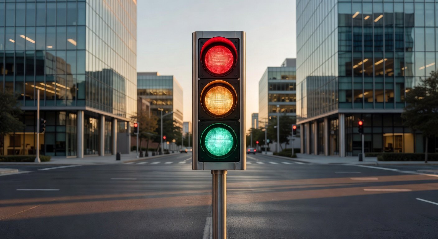 Funcionamiento del semáforo vehicular