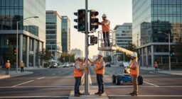 Instalación de semáforos en intersecciones