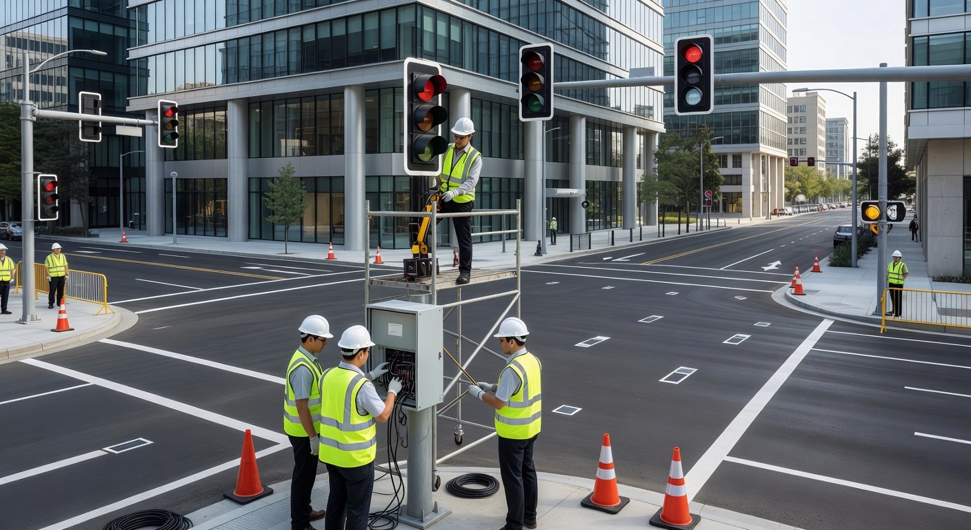 Instalación de semáforos en intersecciones: Imagen principal